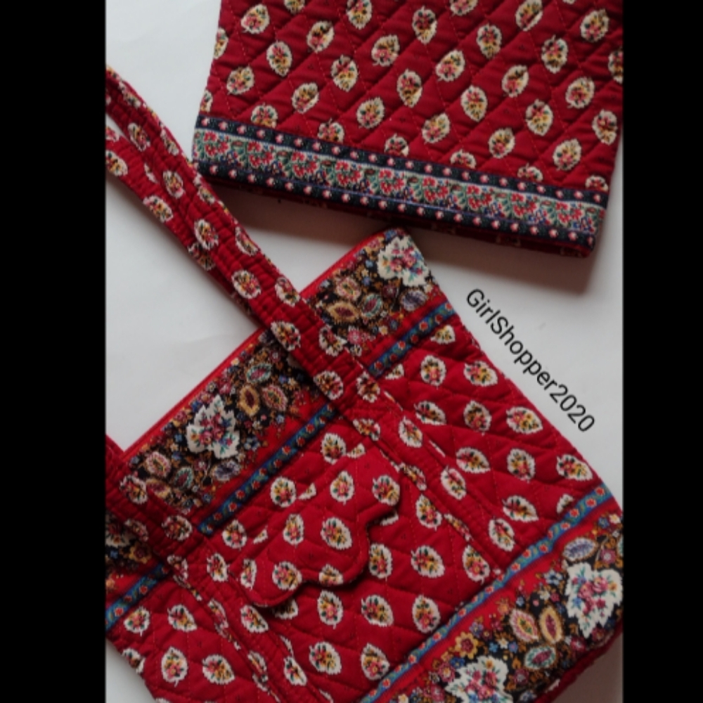 ‼️VERA BRADLEY Red Leaf Tote/Cosmetic Bag - Picture 7 of 7
